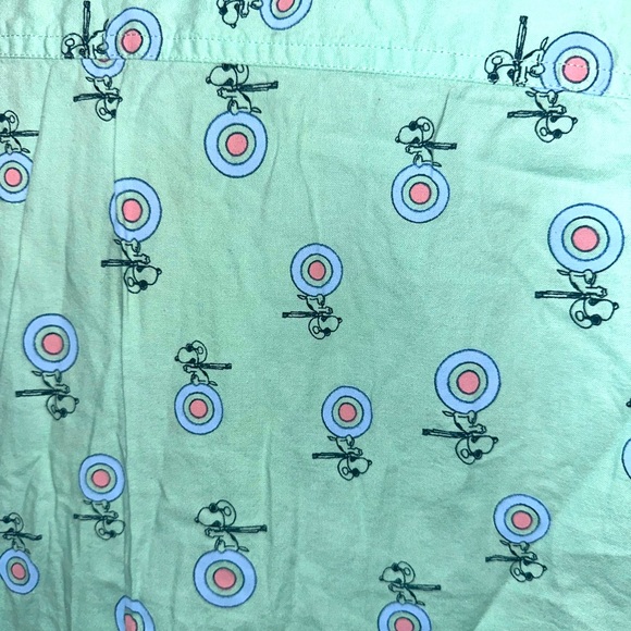 Peanuts “Snoopy” full graphic button up dress shirt Art to Wear style - Picture 5 of 5